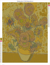 Thumbnail for sunflo diamond painting adhesive canvas 50x65cm
