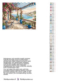 Thumbnail for Paint color chart and instructions - Terrace with Sea View 50x40cm