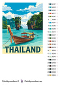 Thumbnail for Color chart and instructions - Thailand Travel Poster 40x50cm