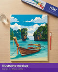 Thumbnail for Illustration of the completed paint by numbers - Thailand Travel Poster 40x50cm