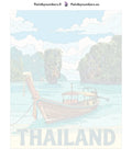 Thumbnail for Numbered canvas - Thailand Travel Poster 40x50cm