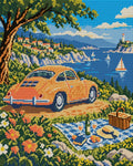 Thumbnail for The Apricot Coupe Picnic, 40x50 cm diamond painting – full design preview without the close-up inset