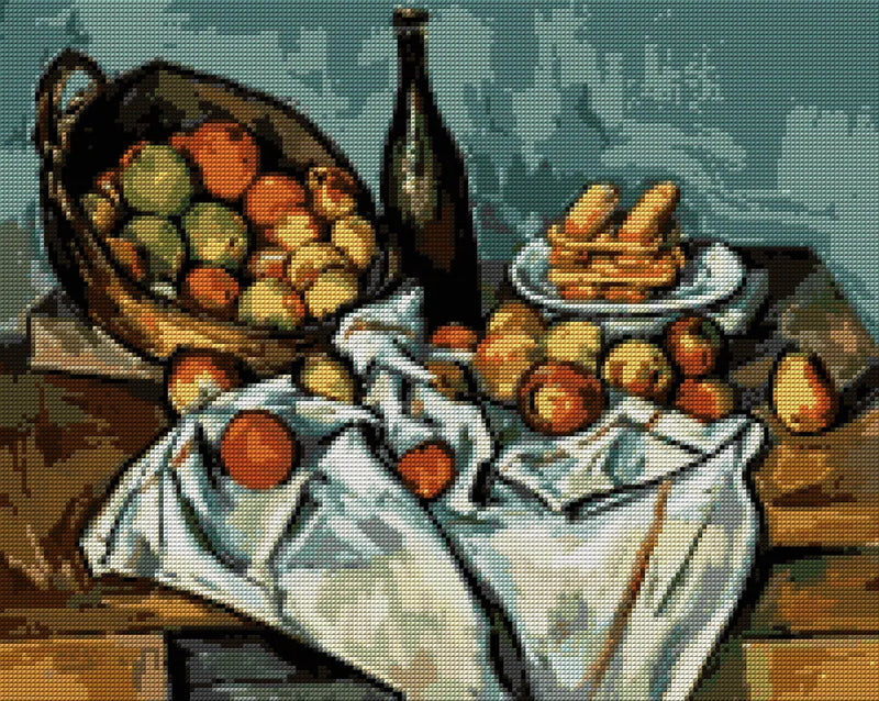 Diamond painting pattern chart - The Basket Of Apples
