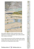 Thumbnail for Paint color chart and instructions - The Beach at Saint-Jacut 40x70cm