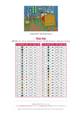 Thumbnail for DMC color chart for The Bedroom diamond painting - 38 colors