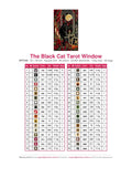 Thumbnail for DMC color chart for The Black Cat Tarot Window diamond painting - 36 colors