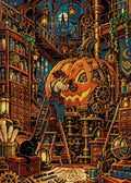 Thumbnail for The Clockwork Pumpkin Workshop, 50x70 cm diamond painting – full design preview without the close-up inset