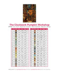 Thumbnail for DMC color chart for The Clockwork Pumpkin Workshop diamond painting - 42 colors