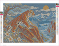 Thumbnail for Diamond painting adhesive canvas preview - The Copper Ridge Tiger