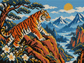 Thumbnail for The Copper Ridge Tiger, 40x30 cm diamond painting – full design preview without the close-up inset