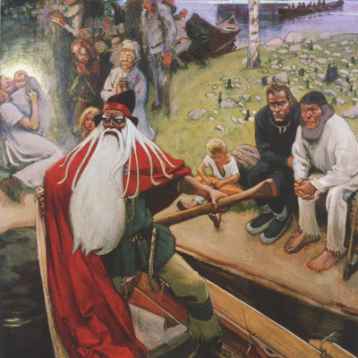 The Departure of Väinämöinen by Gallen-Kallela, 50x50 cm diamond painting – original artwork the design is made from