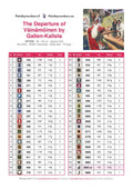 Thumbnail for DMC color chart for The Departure of Väinämöinen by Gallen-Kallela diamond painting - 46 colors
