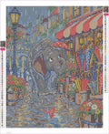 Thumbnail for Diamond painting adhesive canvas preview - The Elephant Umbrella Shop