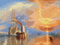 Thumbnail for The Fighting Temeraire by Turner, 40x30 cm diamond painting – finished design preview