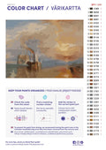 Thumbnail for Paint color chart and instructions - The Fighting Temeraire 40x30cm