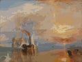 Thumbnail for Paint by numbers of Turner's The Fighting Temeraire: a steam tug towing an old warship at sunset.