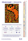 Thumbnail for Paint color chart and instructions - The Firebird 30x40cm