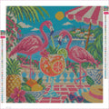 Thumbnail for Diamond painting adhesive canvas preview - The Flamingo Cocktail Society