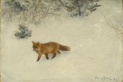 Förlaga till diamond painting: Räven, Liljefors