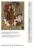 Thumbnail for Paint color chart and instructions - The Fox Preaches to the Geese 40x50cm