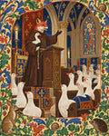 Thumbnail for Fox preaching to geese in church paint by numbers