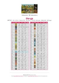 Thumbnail for DMC color chart for The Garden Of Earthly Delights diamond painting - 60 colors