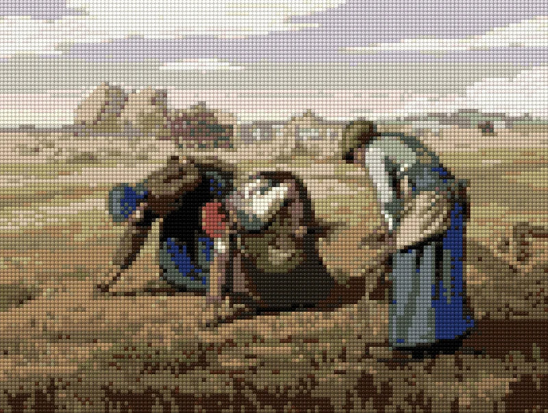 Diamond painting pattern chart - The Gleaners