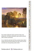 Thumbnail for Paint color chart and instructions - The Golden Hour 50x40cm