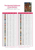 Thumbnail for DMC color chart for The Haunted Dollhouse Cross-Section diamond painting - 51 colors