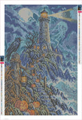 Thumbnail for Diamond painting adhesive canvas preview - The Haunted Lighthouse Keeper