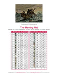 Thumbnail for DMC color chart for The Herring Net diamond painting - 41 colors