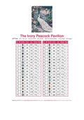 Thumbnail for DMC color chart for The Ivory Peacock Pavilion diamond painting - 36 colors