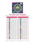 Thumbnail for DMC color chart for The Jade Lotus Compass diamond painting - 32 colors