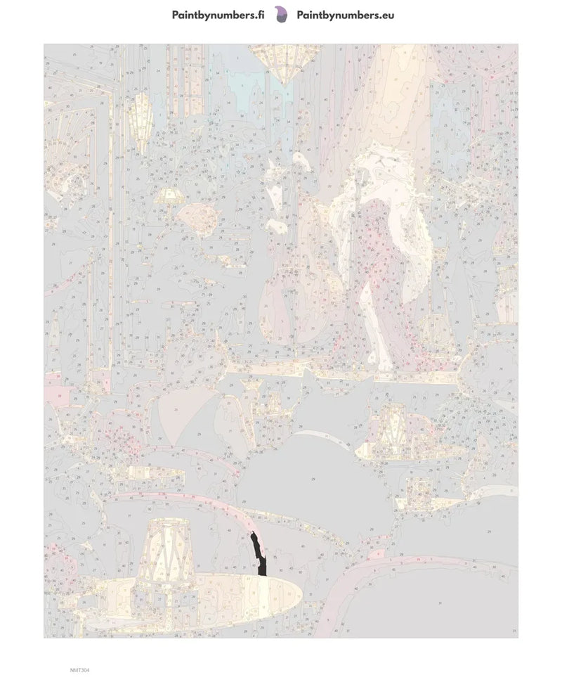 Paint by numbers numbered canvas - The Jazz Cats 40x50cm
