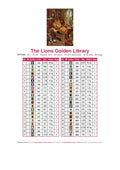 Thumbnail for DMC color chart for The Lions Golden Library diamond painting - 42 colors