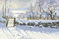 Thumbnail for The Magpie by Monet, 60x40 cm diamond painting – finished design preview