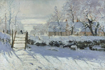 The Magpie by Monet, 60x40 cm diamond painting – original artwork the design is made from