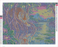 Thumbnail for Diamond painting adhesive canvas preview - The Mangrove Striped Watcher