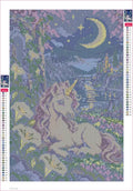 Thumbnail for Diamond painting adhesive canvas preview - The Midnight Meadow Foal