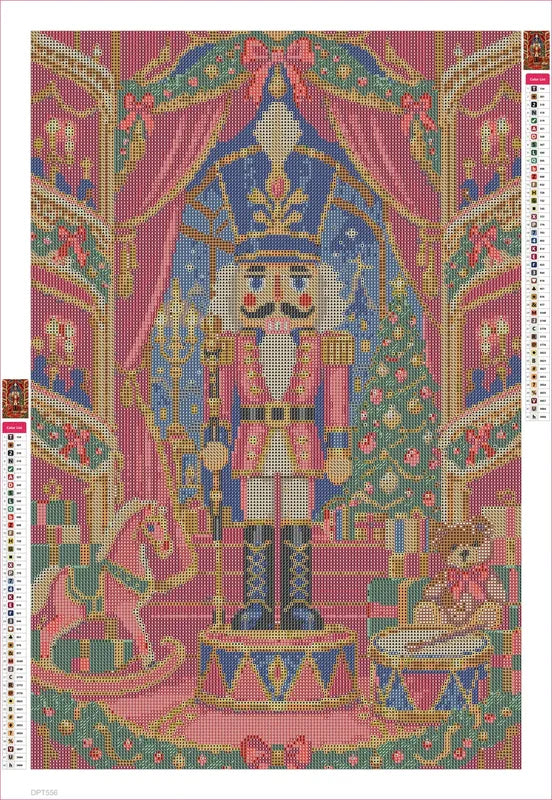 Diamond painting adhesive canvas preview - The Midnight Nutcracker Theatre