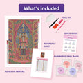 Thumbnail for What is included in the The Midnight Nutcracker Theatre diamond painting kit - adhesive canvas, reference sheet, tools and numbered drill bags