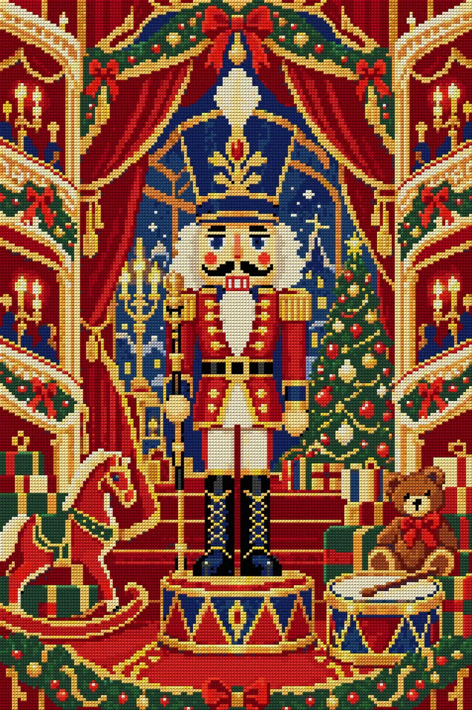 The Midnight Nutcracker Theatre, 40x60 cm diamond painting – full design preview without the close-up inset