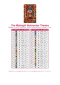 Thumbnail for DMC color chart for The Midnight Nutcracker Theatre diamond painting - 42 colors