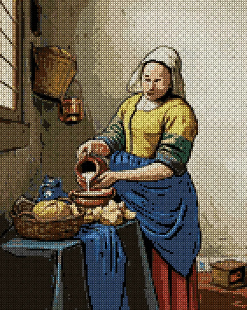 Diamond pattern - The Milkmaid