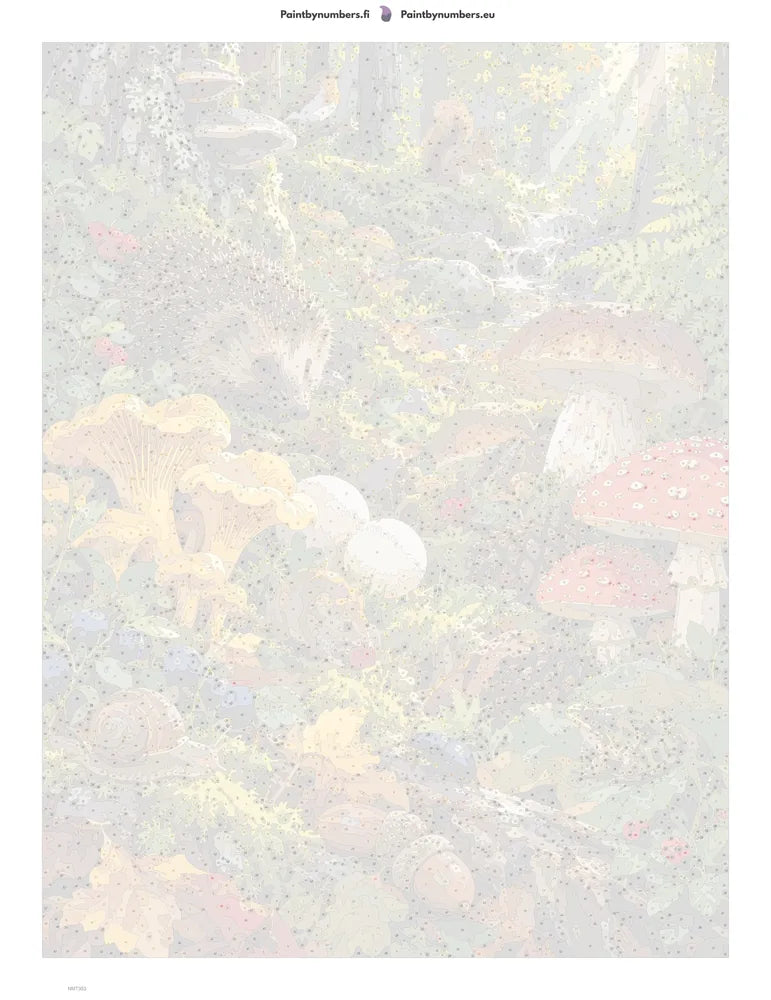 Paint by numbers numbered canvas - The Mushroom Kingdom Floor 60x80cm