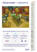 Thumbnail for Paint color chart and instructions - The Night Café 50x40cm