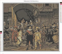 Thumbnail for The Night Watch diamond painting adhesive canvas 70x60cm