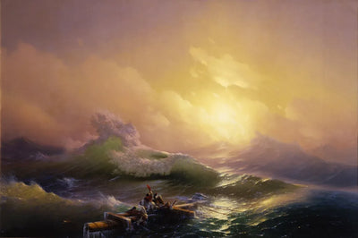 The Ninth Wave by Aivazovsky, 60x40 cm diamond painting – original artwork the design is made from