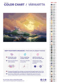 Thumbnail for Paint color chart and instructions - The Ninth Wave 60x40cm