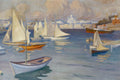 Thumbnail for The Nyländska Jaktklubben Harbour in Helsinki by Edelfelt, 60x40 cm diamond painting – original artwork the design is made from